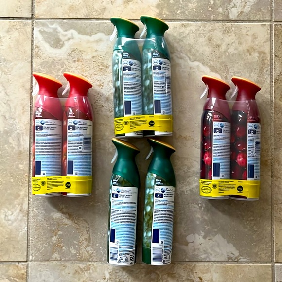 8 Febreze Air Fresheners Room Sprays - NWT - Fresh Pine, Cranberry, Apple - Picture 3 of 5